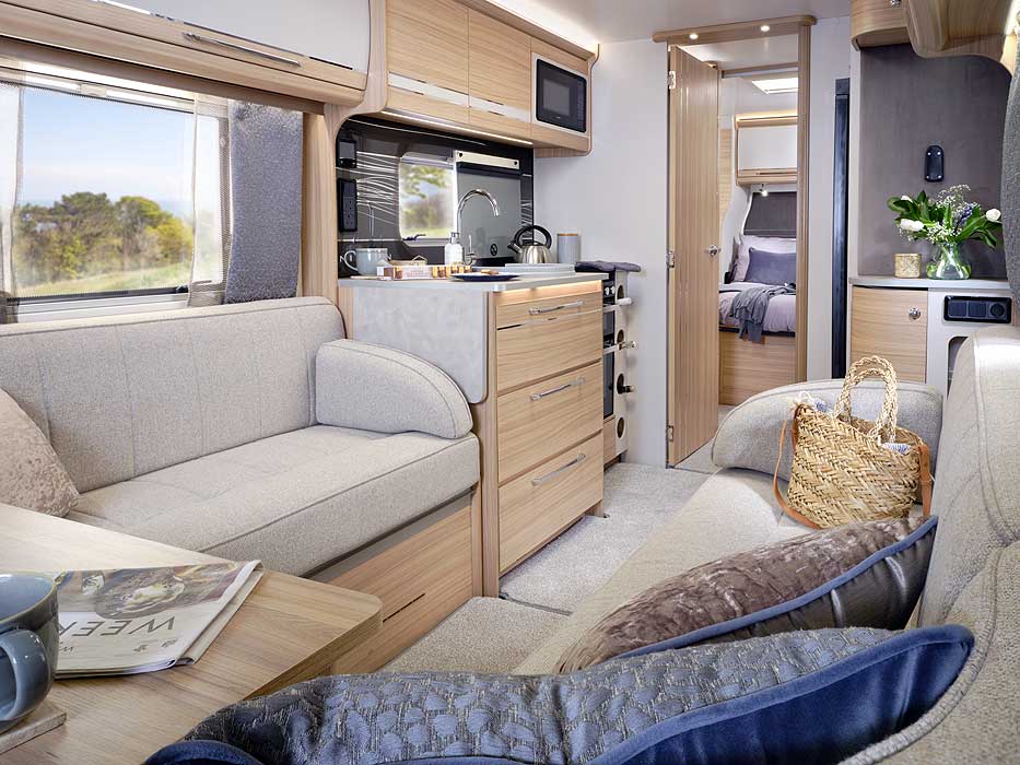Bailey Unicorn Series 5 - View from lounge to the rear of the caravan